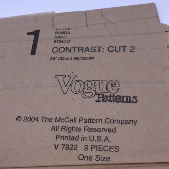 Vogue Decor V7922 Window Shades Curtains Sewing Pattern Uncut - Picture 8 of 8